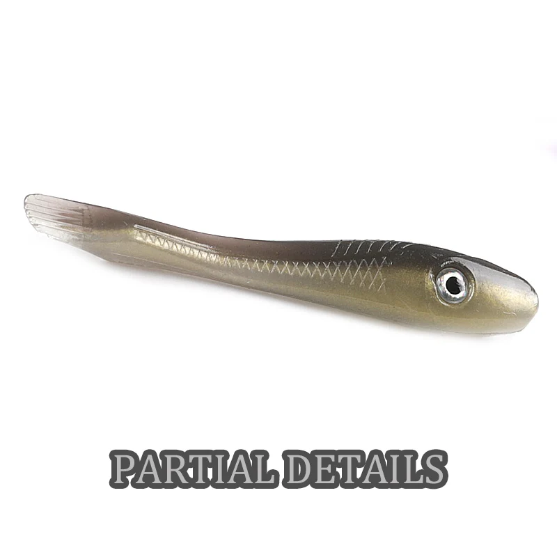 Supercontinent Crazy Slug 78mm/8 Uds ojos 3D señuelo de pesca suave lubina cebo Artificial silicona gusano sábalo Anguila Needlefish - imagen 4