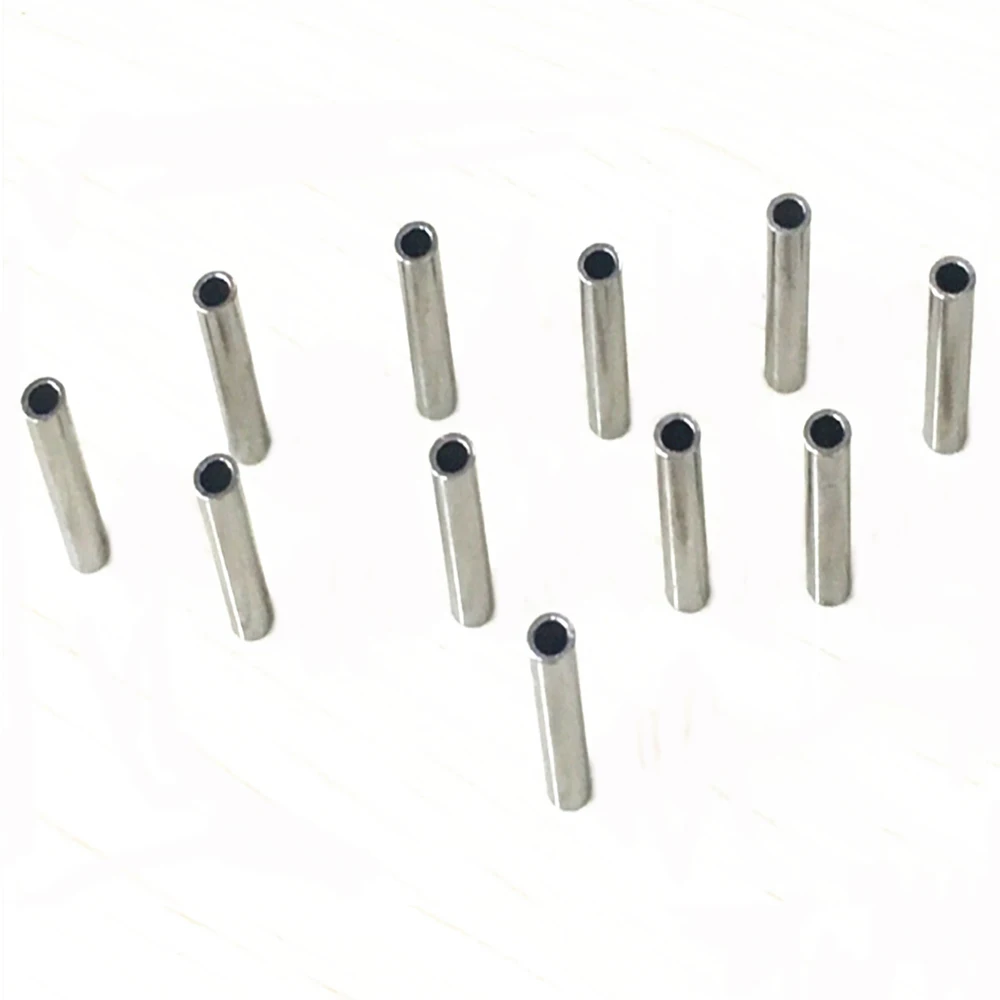 50-100 unids/lote hilo de pescar de acero inoxidable manga de engarzado de aluminio tubo de cobre tubo de alambre mangas de engarzado accesorios de aparejos de pesca - imagen 5