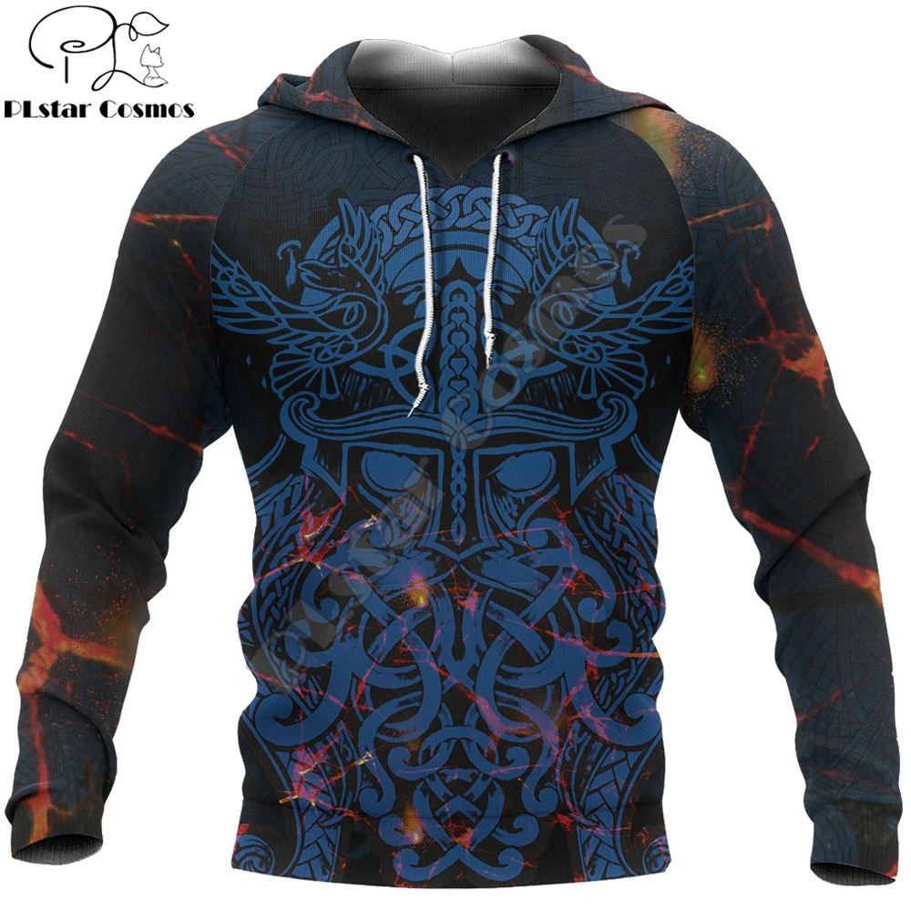 Sudadera con capucha de vikingos Odin The All Father, sudadera con estampado 3D para hombre con cremallera, ropa de calle Harajuku, chaqueta informal Unisex, chándales KJ0138
