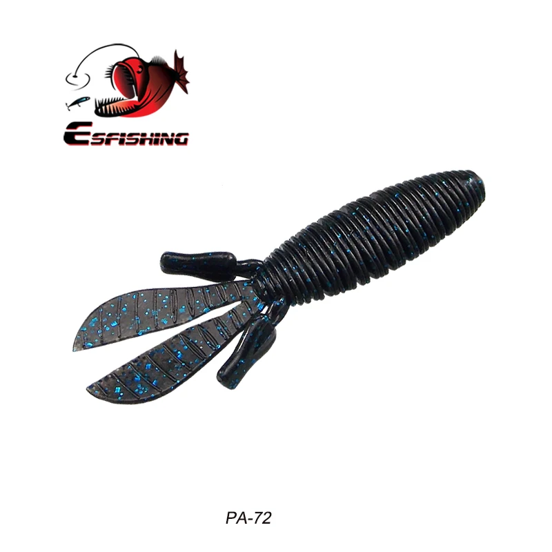 KESFISHING el mejor cebo suave MD BOMB Craw 95mm, Señuelos de Pesca, sales, olor a Camarón, silicona Artificial Isca - imagen 4