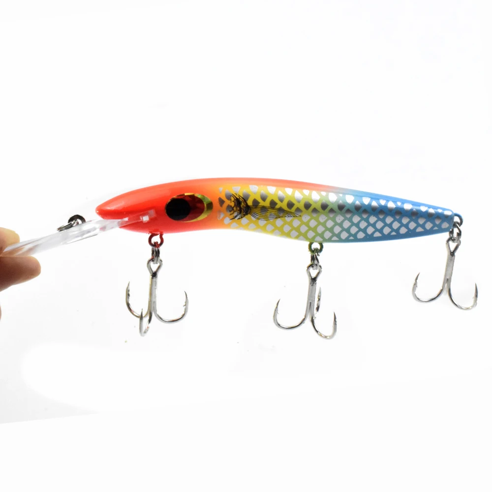 CCLTBA-cebo para pececillos de aguas profundas, cebo flotante de 16cm y 26g, para pesca de Lucio, Musky, duro, Artificial, aparejos - imagen 4