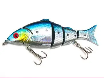 Señuelo de pesca, cebo de segmento para pesca en río oceánico, cebo duro, 5 piezas, 20g, pececillo de 125mm - imagen 5