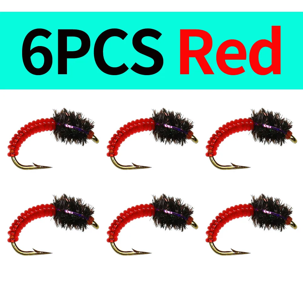 6pcs Red