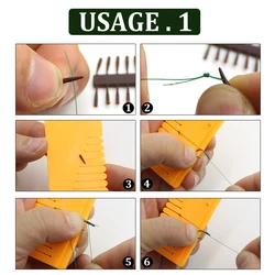 Medidor de pelo para pesca con alimentador - Herramienta de hair rig