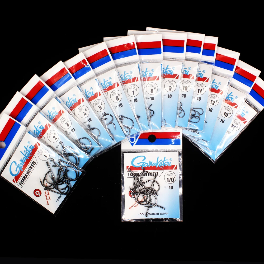 10 unids/lote Iseama círculo carpa Eyed Tamaño del anzuelo de pesca 1/0-14 # anillo ojo Japón anzuelos solo Jig gancho Pech gamakatsu - imagen 2