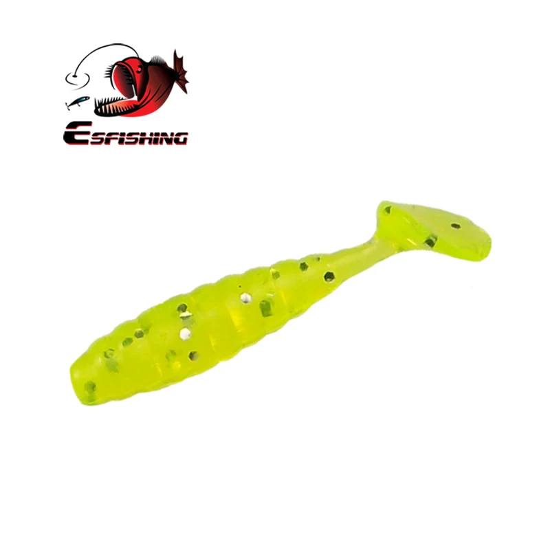 ESFISHING-señuelo de Pesca Jigging, cebo blando Saci, 45mm, 1,4g, 10 piezas - imagen 4