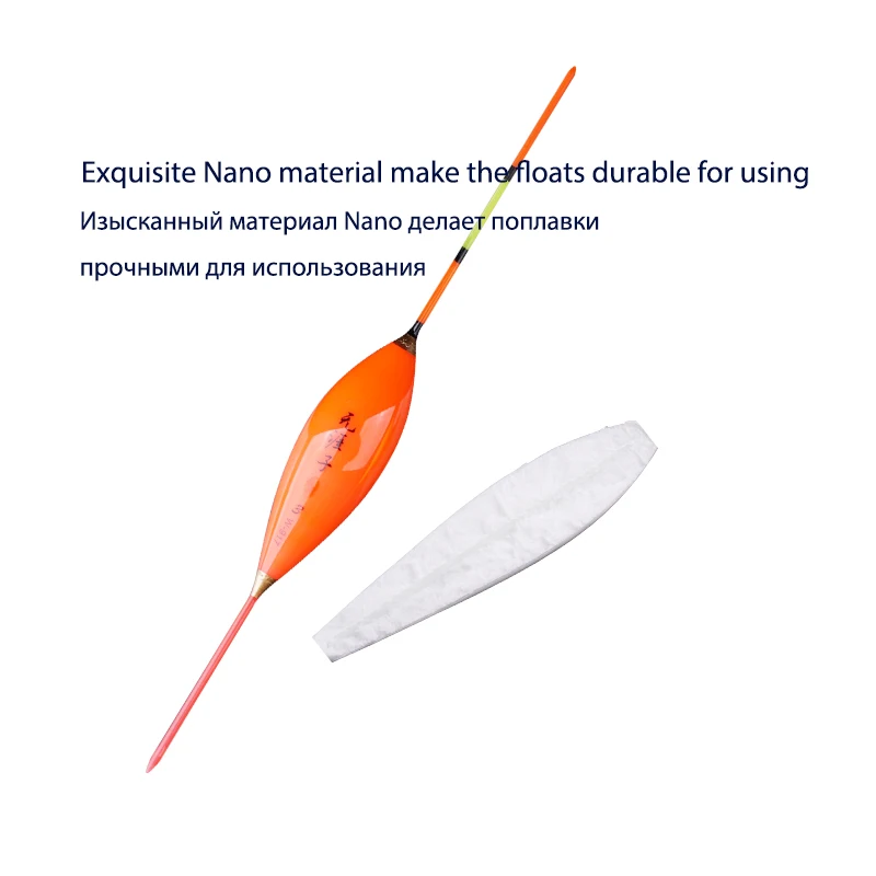 Flotador de pesca Nano compuesto, 1 tubo flotador, 1 bolsa de regalo, anzuelos de pesca, boya de cola dura, aparejos de pesca Bobber de agua dulce - imagen 3