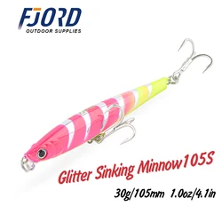 Fjord 105mm Crankbait 30g hundido para Pike