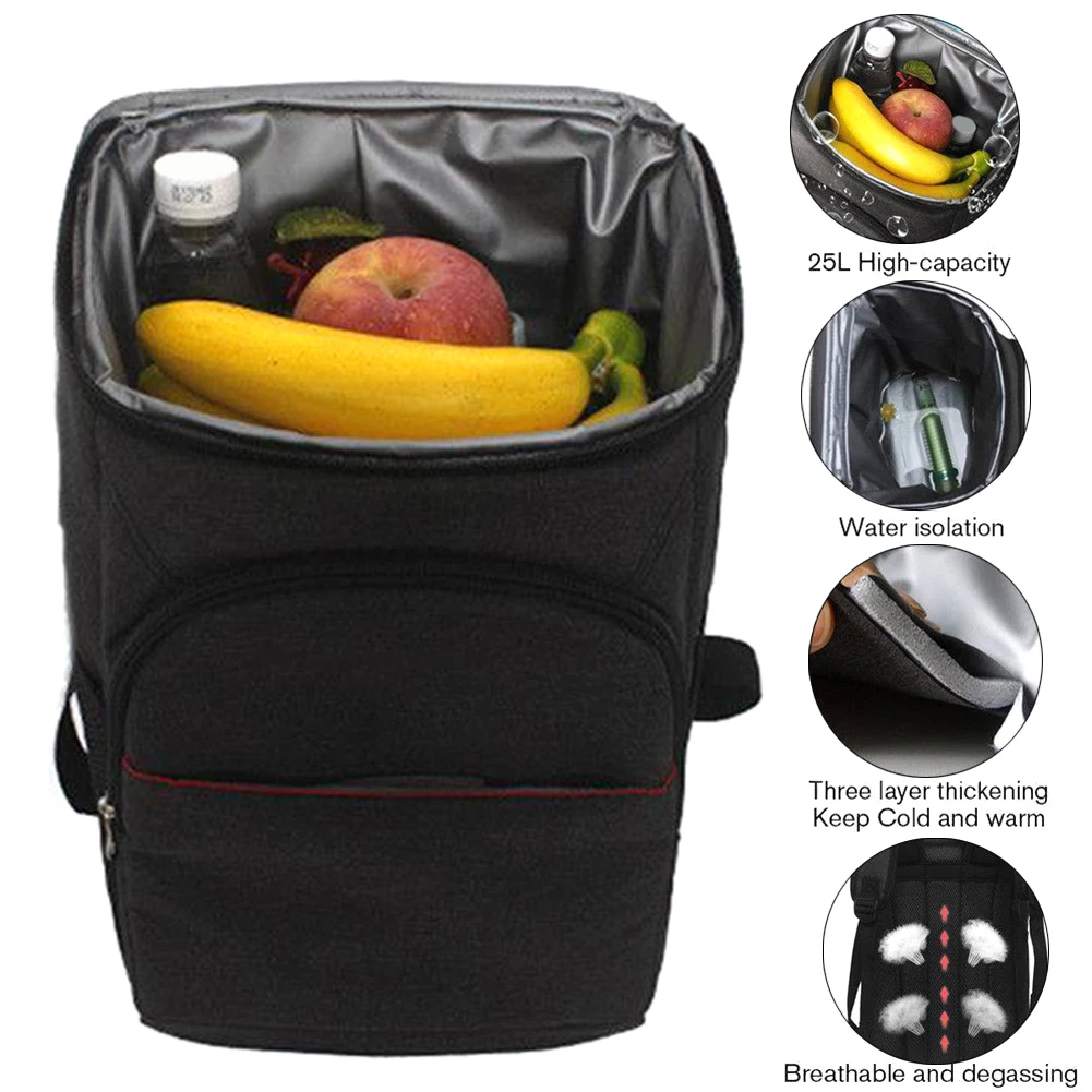 Mochila térmica aislante de 18l, bolsa impermeable para Picnic, Camping - imagen 3