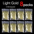8 bags Light Gold