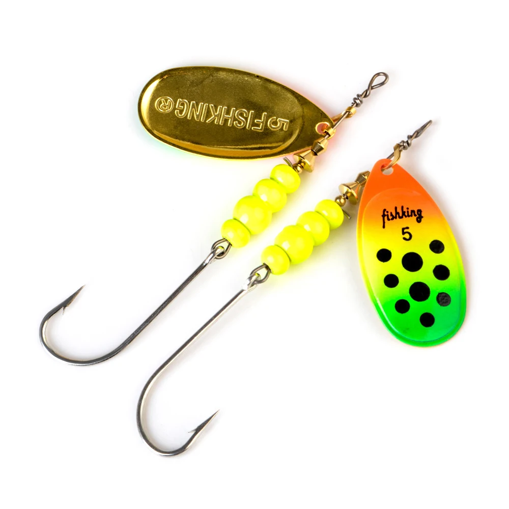 Señuelo de pesca de Metal, cebo giratorio liso de un solo gancho, Artificial, para pickerel, Lucio, perca, 4,1g, 7,8g, 10,5g, 15g - imagen 5
