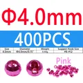 400PCS 4.0mm Pink