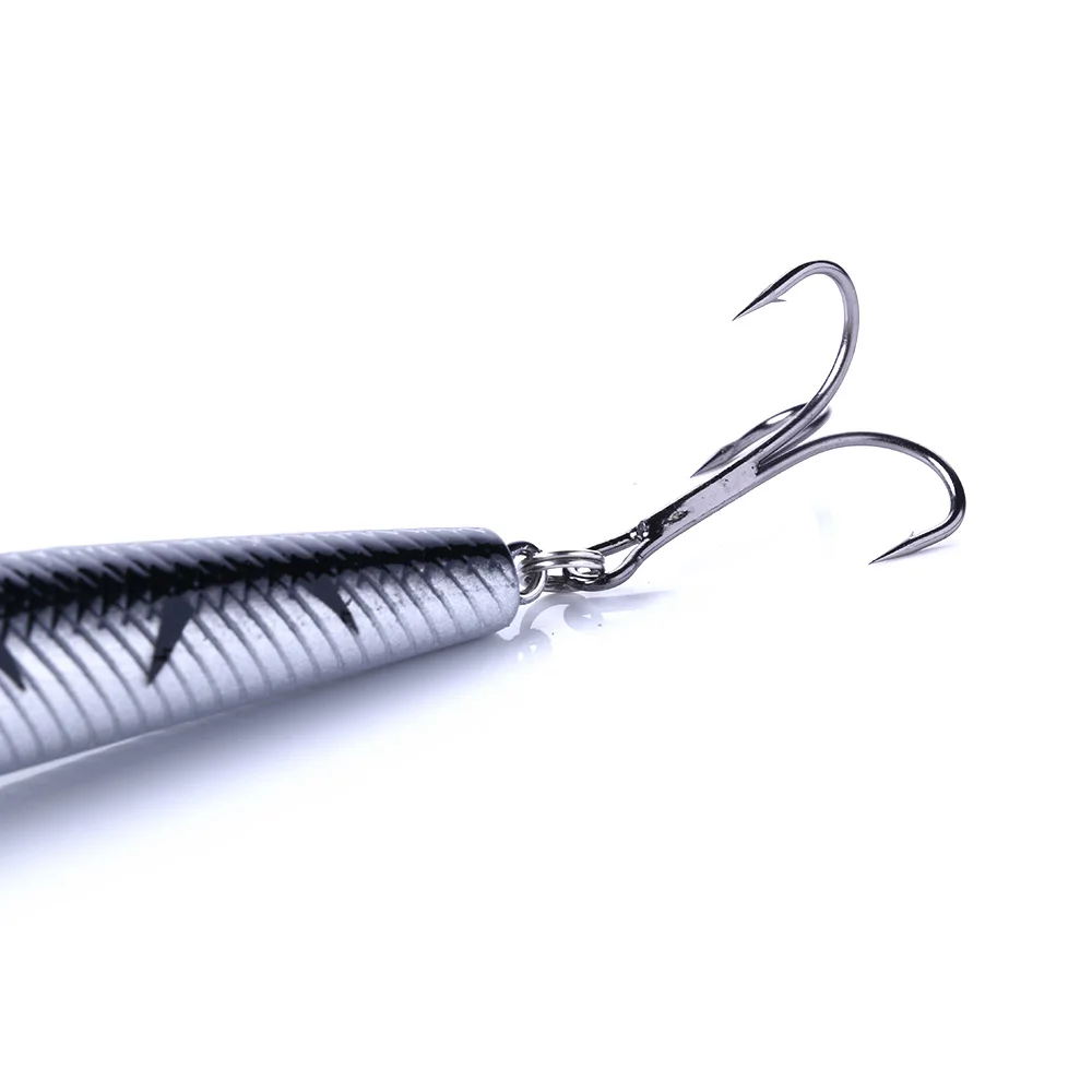 Señuelo de pesca Minnow, cebo Artificial de 18cm y 26g, Wobbler, Crankbait, ojos 3D, trucha, Lucio, Pesca de carpa, 1 ud. - imagen 5