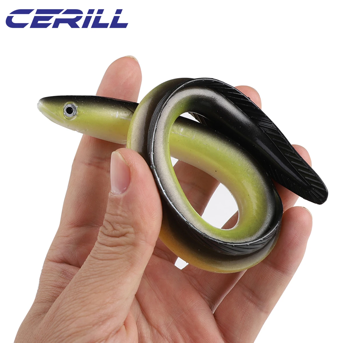Ceril-cebo de Anguila suave de 30cm 58g, Señuelos de Pesca artificiales, Señuelos de Pesca, Jigging, silicona, Lucio, pececillo, Swimbait, aparejos de pesca de aguja de plástico
