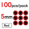 5mm Red 100pcs