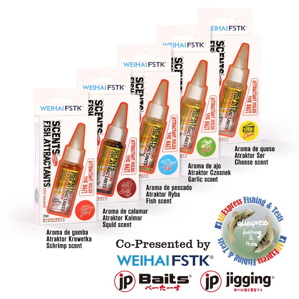 FSTK-cebo de pesca con aroma a carpa, señuelo de lubina, atrayentes, aromatizante, aditivo para Softaits artificiales - imagen 5