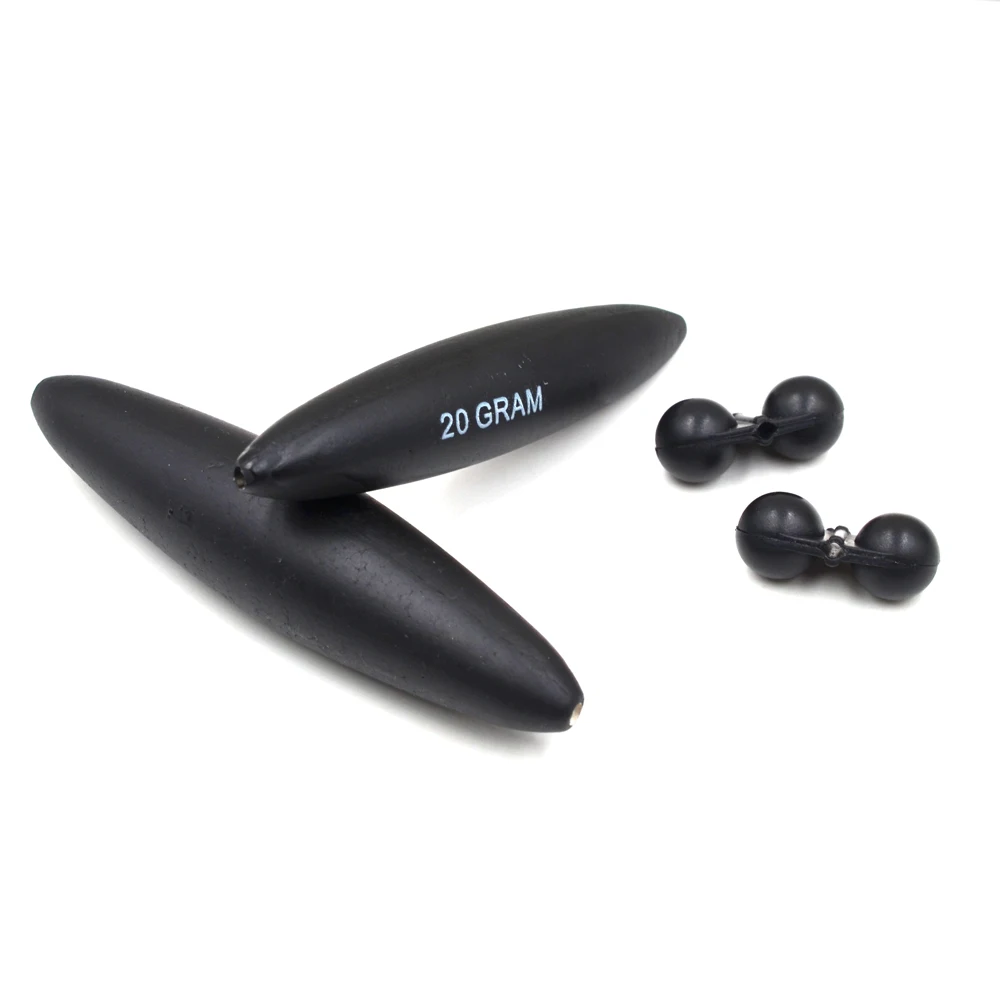 MNFT-flotador subacuático negro y pesca, doble sonajero, 20g/30g, flotador en línea EVA, aparejos de pesca - imagen 5