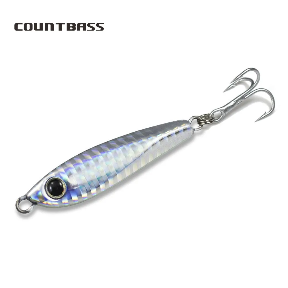 COUNTBASS Señuelos de Jigging 5PCS 18g 0.63oz Micro Metal Plantillas de Pesca Juego de lubina, Señuelo de Pescado de Tamaño Pequeño - imagen 2