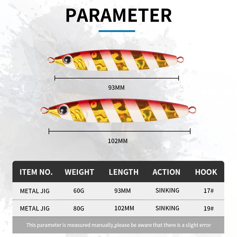 MAGIC WORKS-señuelo de pesca de Metal, cebo Artificial de 60G y 80G, aparejos de pesca de lubina dura lenta para Orilla - imagen 2