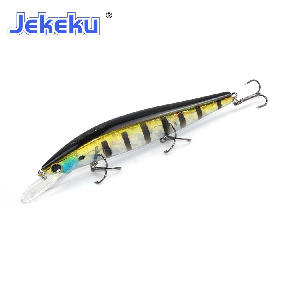 JEKEKU señuelo Minnow flotante con anzuelos - imagen 5