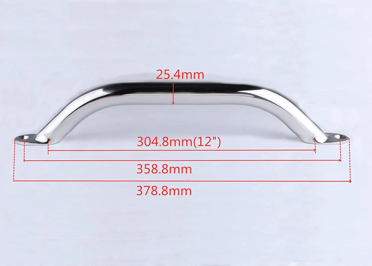 Manija de puerta para barco, accesorio de 12 pulgadas, de acero inoxidable 316, Marina, multiusos - imagen 2