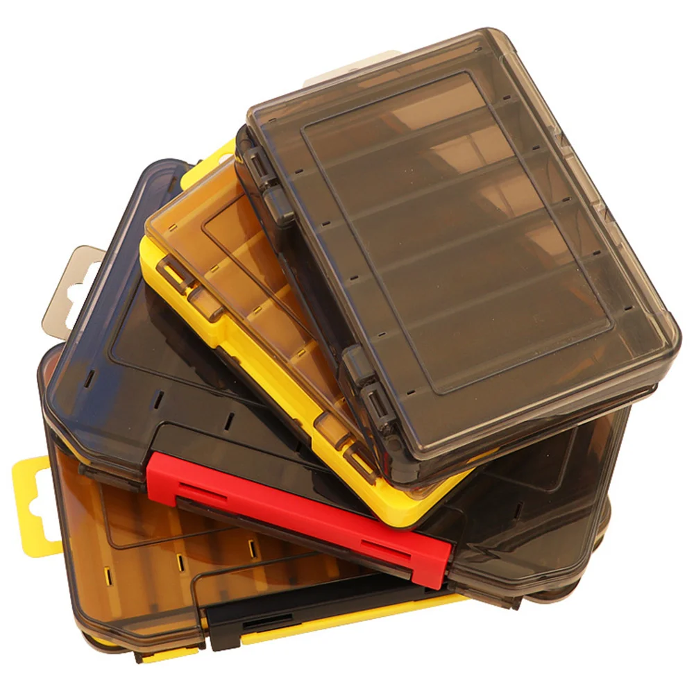 Caja de almacenamiento de cebo de pesca de gran capacidad, 12 y 14 habitaciones, caja de cebo de pesca de doble capa, caja de almacenamiento de aparejos de pesca multirejilla portátil - imagen 2