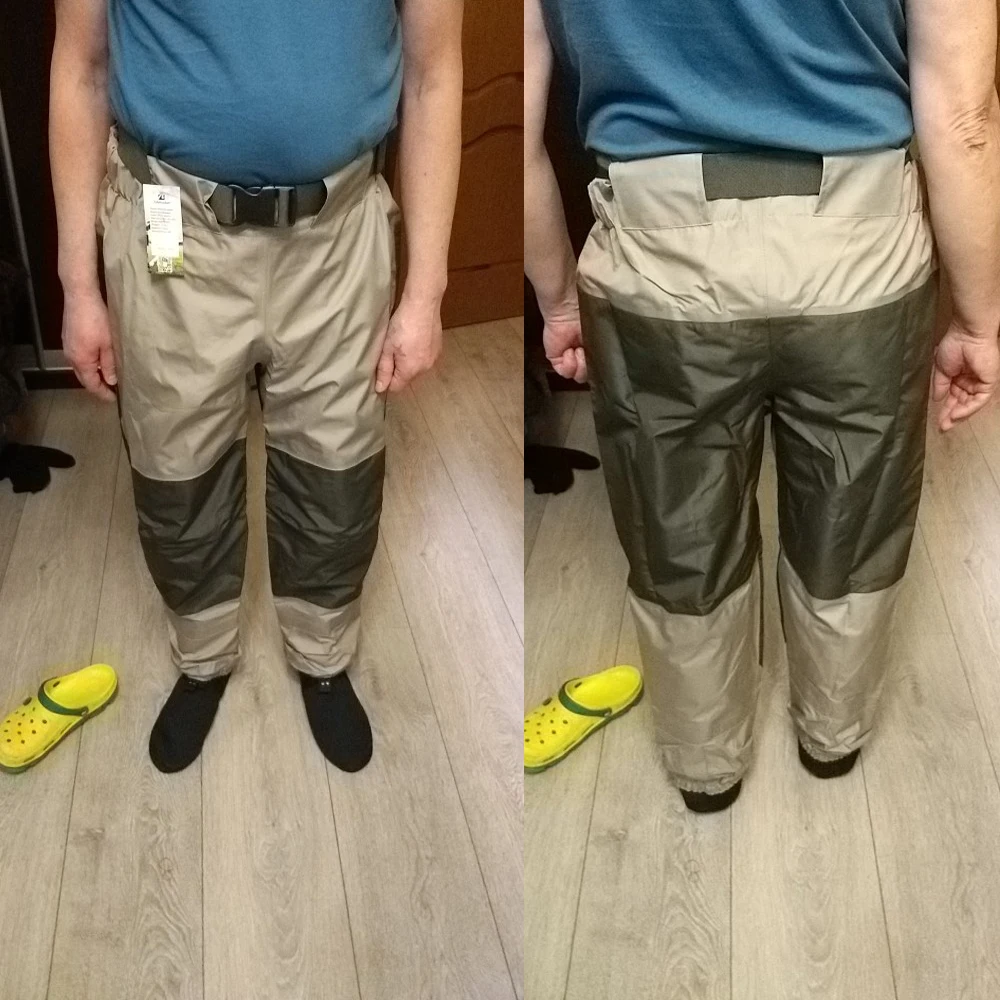 Botas transpirables de cintura para pesca con mosca, pantalón alto, para caza de patos - imagen 3