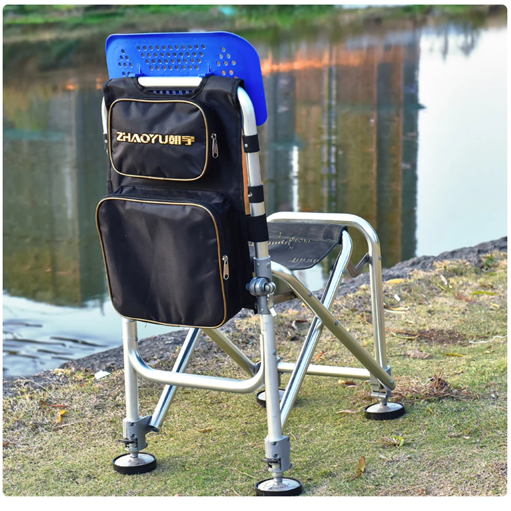 Bolsa de almacenamiento colgante para silla de playa y pesca, bolso impermeable para teléfono, bolsillos prácticos, bolsas de hombro portátiles con correas, XA476G - imagen 3