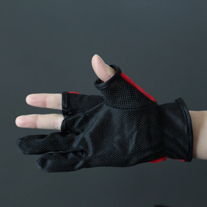 Guantes antideslizantes de pesca, accesorio de tres dedos, para caza, 1 par - imagen 3