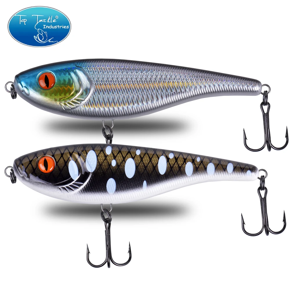 CFLURE Jerk Bait 155mm 80g Color 19 señuelo de pesca de hundimiento lento para Lucio jerkbait señuelo de pesca - imagen 2