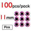 11mm Pink 100pcs