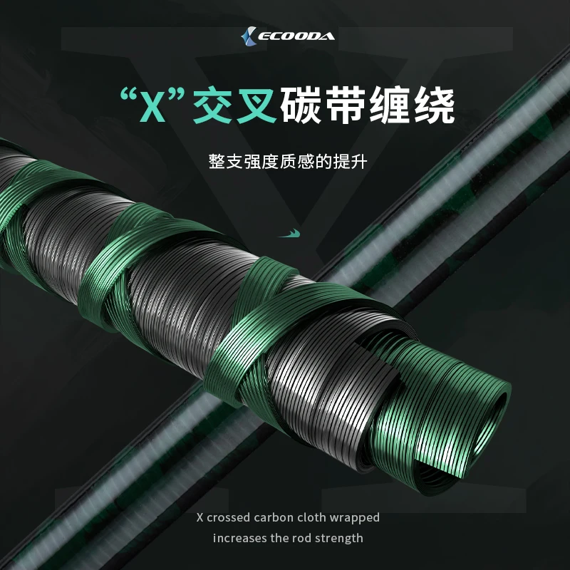 ECOODA-caña de pescar EPBR III, 2,1 m, 2,4 m, 2,7 m, señuelo, peso del señuelo 7-35g, PE0.8-2.5 #, novedad de 2021 - imagen 2