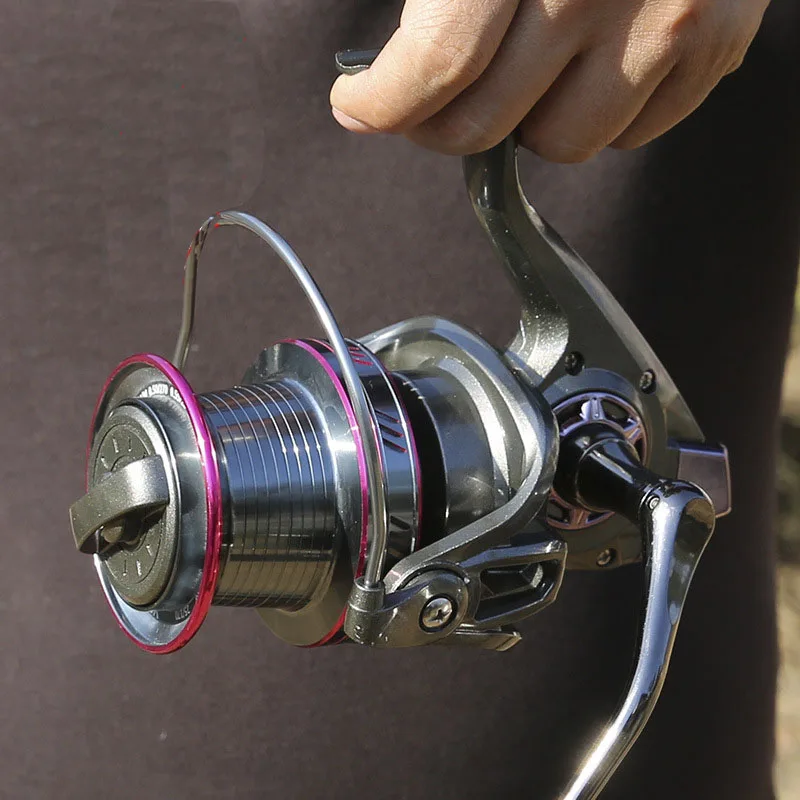 Carrete de pesca grande YO serie 9000-12000, vaso cónico de Metal, 15KG, arrastre máximo, depósito de agua dulce, señuelo, rueda de pesca - imagen 4