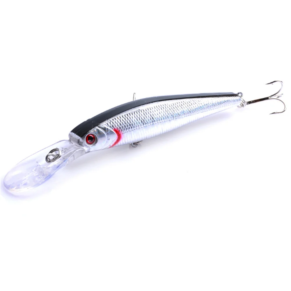 Señuelo de pesca de pececillos Wobbler, 12,5 cm, 14g, cebo duro Artificial Crankbait, anzuelos triples, aparejos de pesca de carpa, 1 ud. - imagen 4