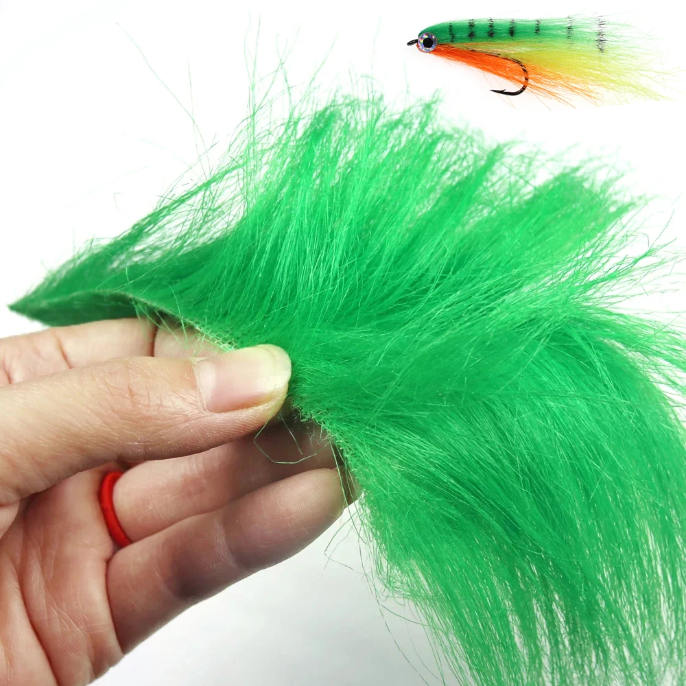 Wifreo-atado de moscas de fibra larga, Material de atado de moscas, para cebo, cola de ala, fibra sintética suave, Furable, 10 paquetes - imagen 5