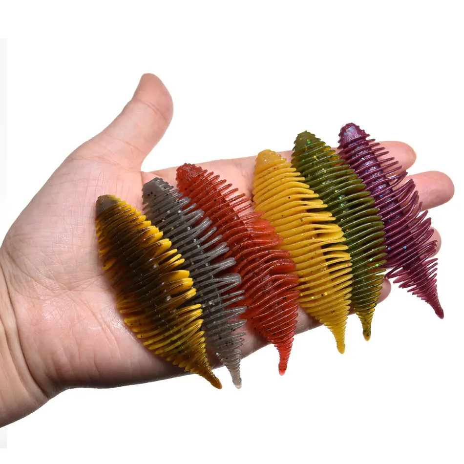 JYJ-señuelo suave de 8,5 cm y 6g para pesca, cebos de silicona, goma suave para pesca, Swimbait, Artificial, leurre souple - imagen 4