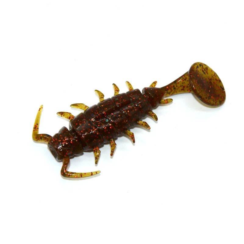 TAKEDO PR08 1,5 "3,8 cm 2,5" 6,3 cm PVC Rock Craw mar gusano suave pesca señuelo suave lubina trucha Pike señuelo - imagen 3