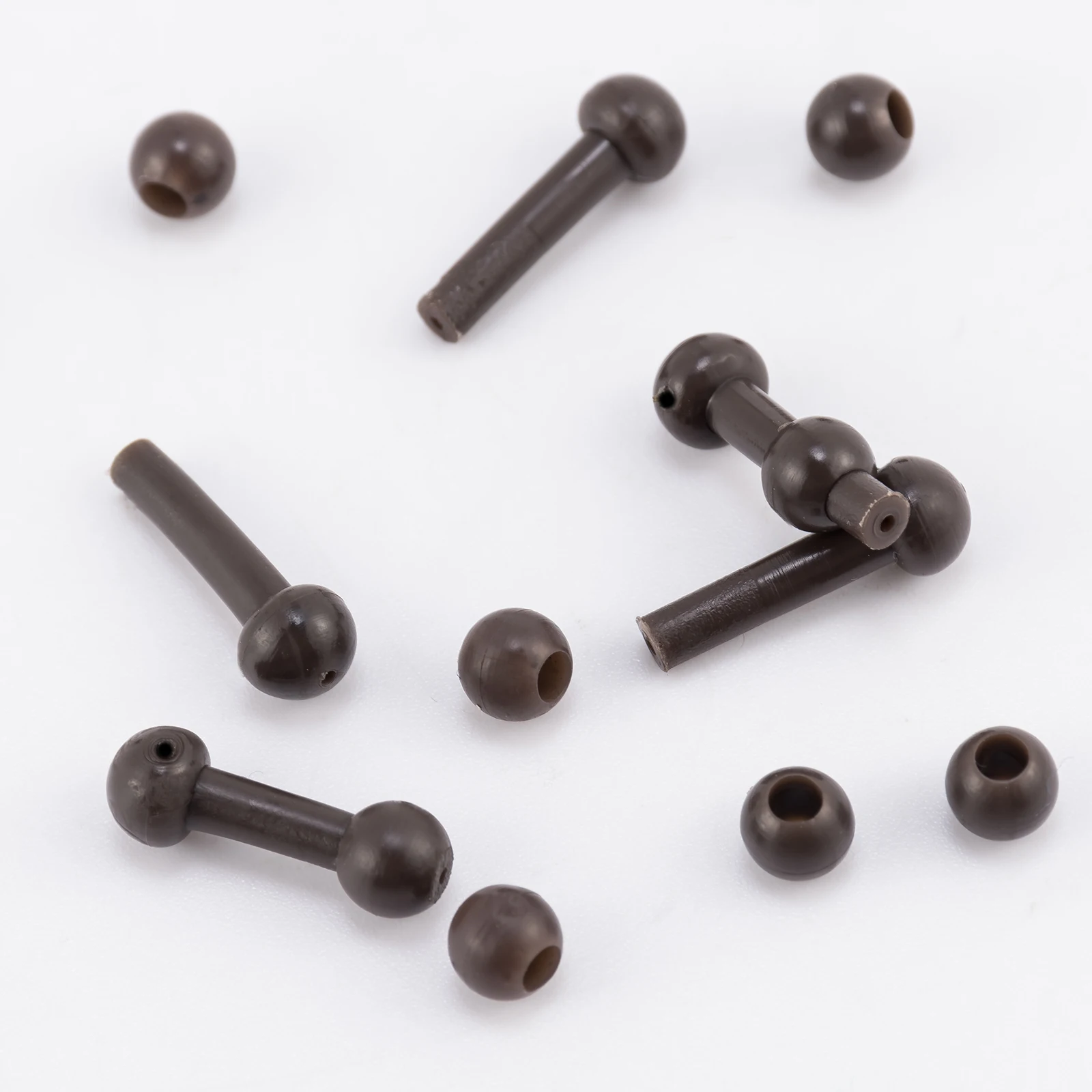 Fundas Chod para pesca de carpa, 40 piezas, Protector de línea suave, cambio rápido, cuentas Chod para plataformas de helicóptero Zig Rig, aparejo de pelo - imagen 2