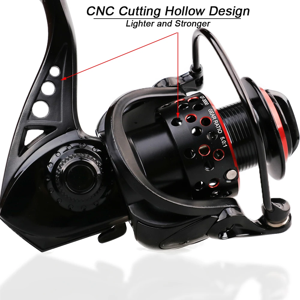 Carrete giratorio Dorisea CF2000 – 8 kg para surfcasting y jigging - imagen 2