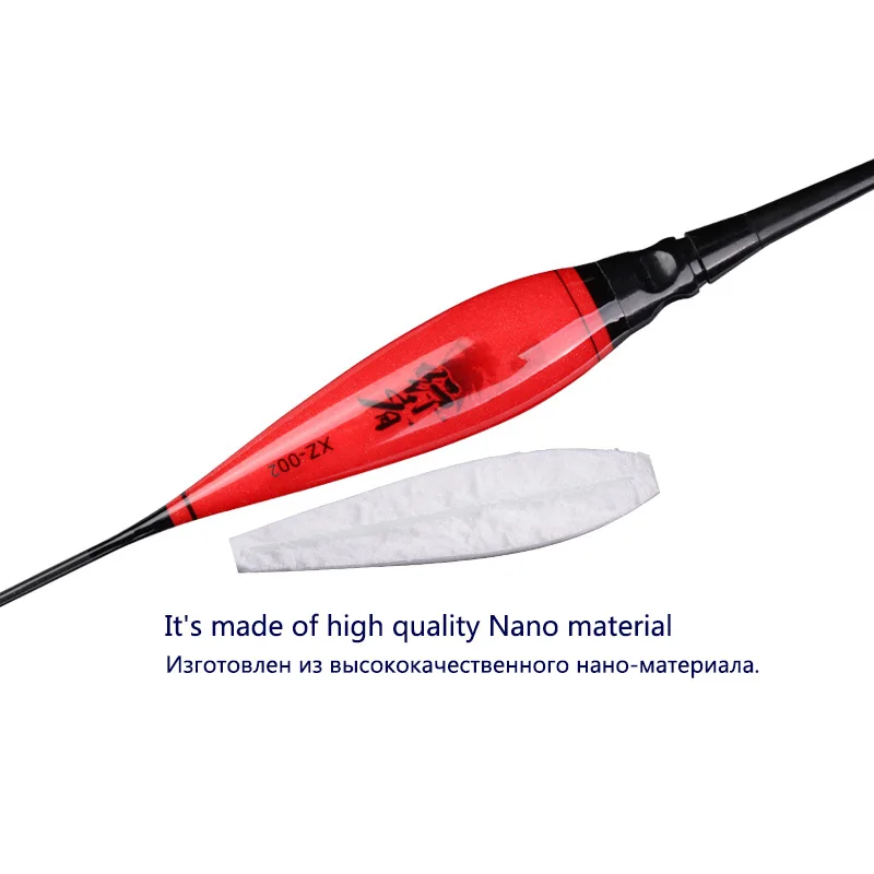 Flotadores de pesca Nano compuestos, boya de agua poco profunda, boya de cola suave Vertical, accesorios de aparejos, lago, río, 2022 - imagen 2