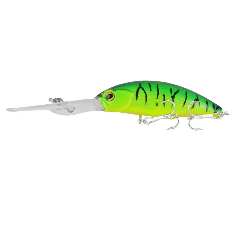 Señuelo duro de pesca de pececillos, 1 piezas, 9cm/8g, cebo Artificial biónico, ojos 3D, Wobblers, Crankbait, aparejos de pesca de plástico - imagen 5