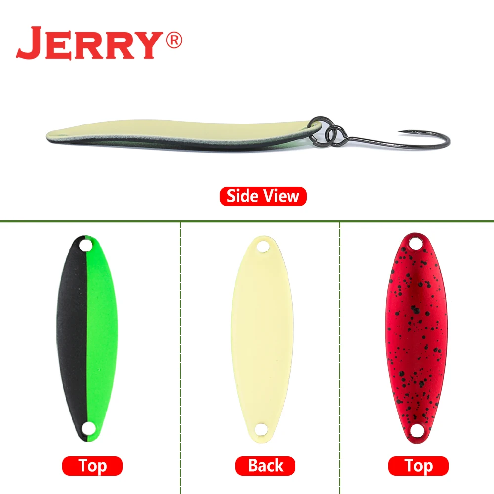 Jerry Virgo1pc Área cucharas para trucha cucharas de curricán Señuelos de pesca profesionales de alta calidad cebo giratorio de agua dulce aparejos de pesca - imagen 3
