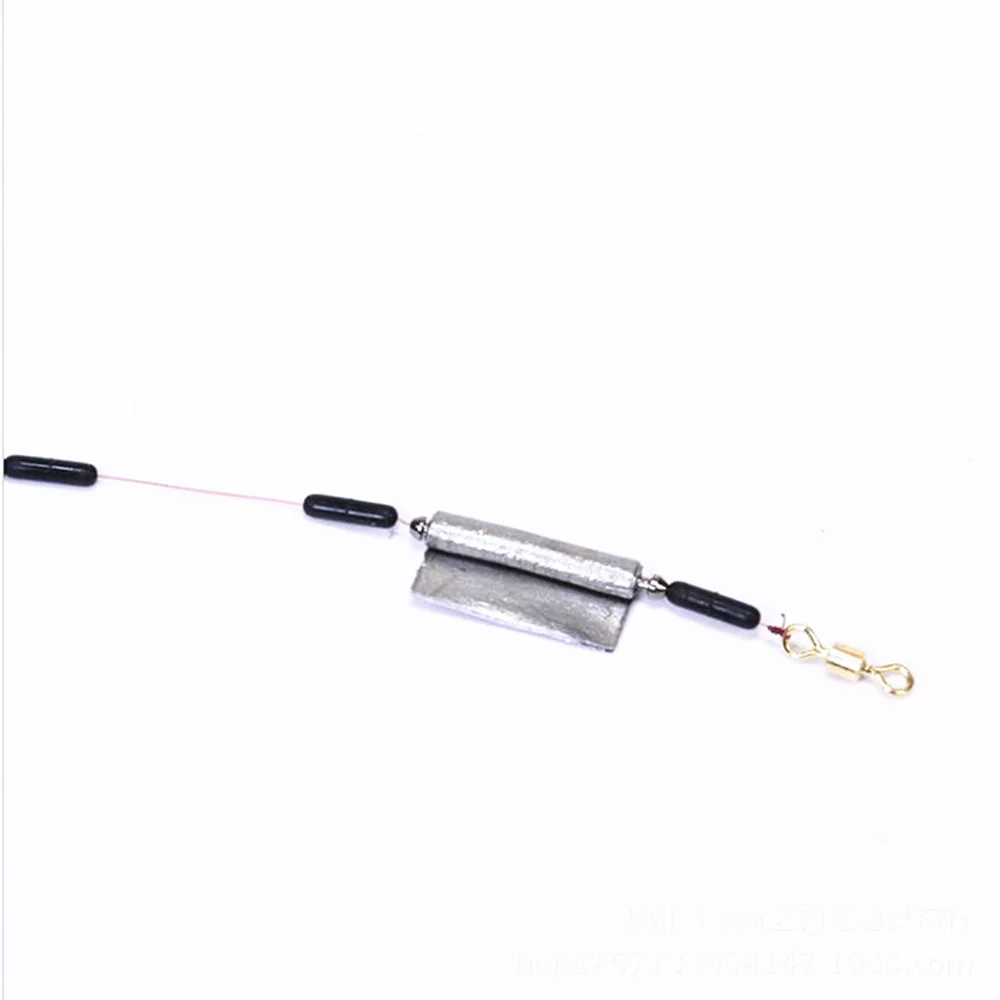 Hoja de plomo de asiento de goma de metal superfino, no daña el sedal, accesorios de herramientas de pesca, 20 unids/lote - imagen 3