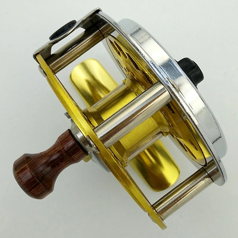 BF600/800/1000 carrete de mosca de metal completo 3/4 5/6 7/8 carrete de pesca volador carrete de pesca en hielo color dorado/plateado relación de engranaje 1:1 mano izquierda - imagen 5