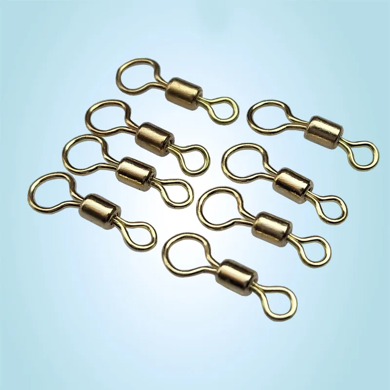 Pin conector de pesca, rodamiento giratorio de acero inoxidable, señuelo a presión, acceso de aparejos, tamaño 6 # / 8 # / 10 # / 12 #, 1000 piezas - imagen 3