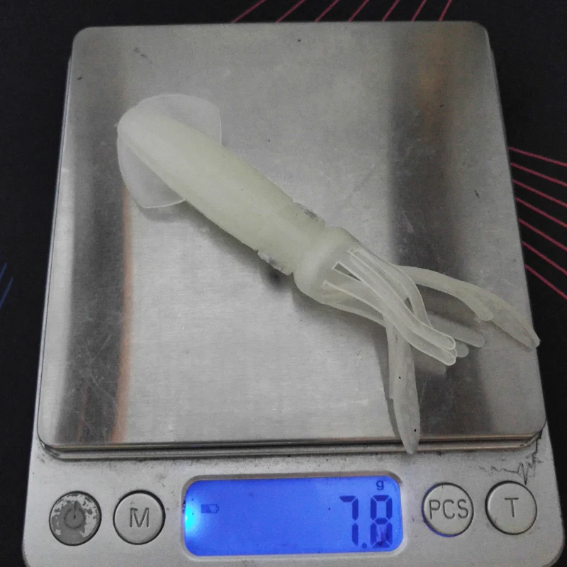 POETRYYI-señuelo de pesca Artificial de silicona, cebo suave de 10cm/8g, pulpo luminoso, atún, aparejos de pesca nocturna, 1 unidad - imagen 5