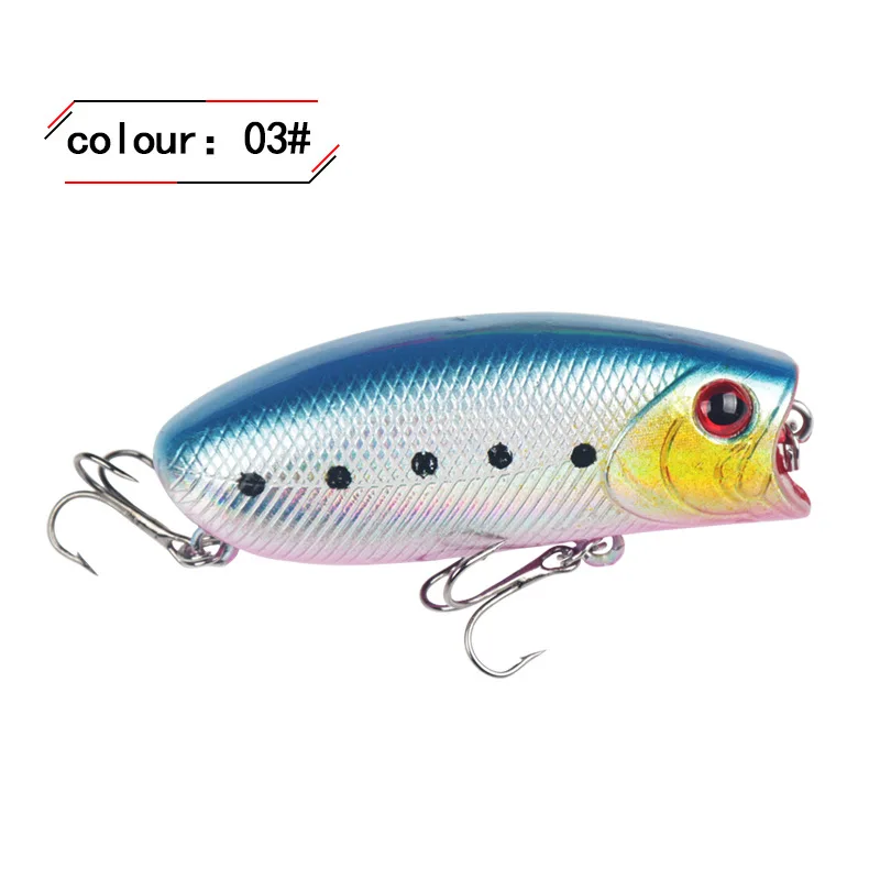 Señuelo Popper Topwater con anzuelos triples pesca - imagen 4