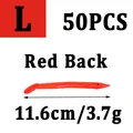 50pcs red L
