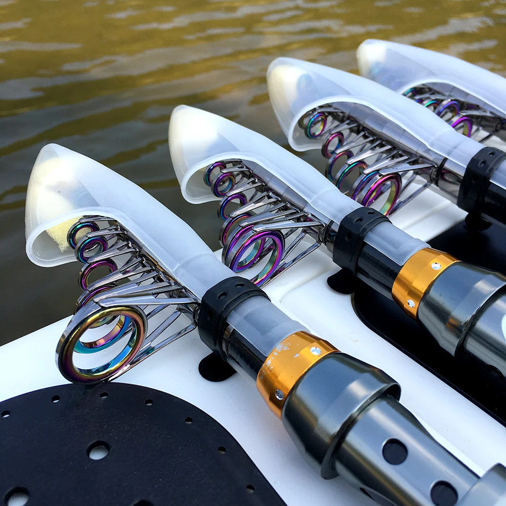 Cañas de pescar telescópicas de mar, caña giratoria de pesca de carpa, alimentador de fundición giratoria corta, carretes de pesca, herramientas de viaje - imagen 3