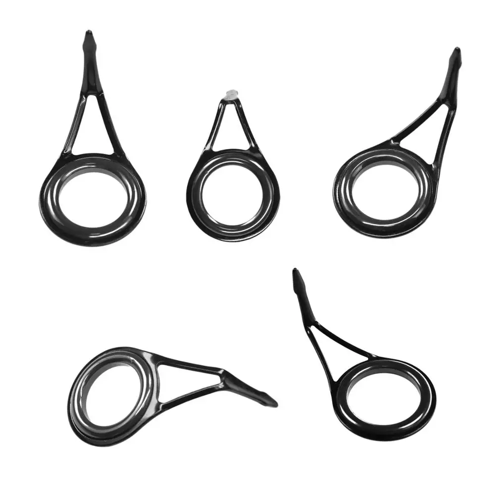 THKFISH 75 piezas Kit de reparación de guías de caña de pescar # 6- # 30 anillos para caña de pescar, herramientas de construcción, juego de reemplazo de guía para caña de pescar - imagen 5